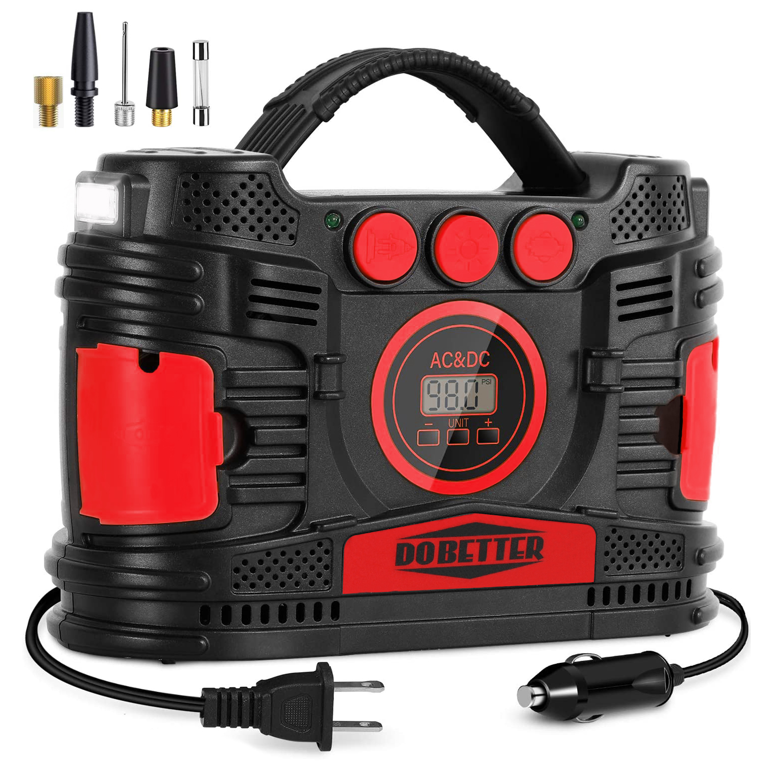 12V DC & Home 110V AC Tire Inflator – DOBETTER